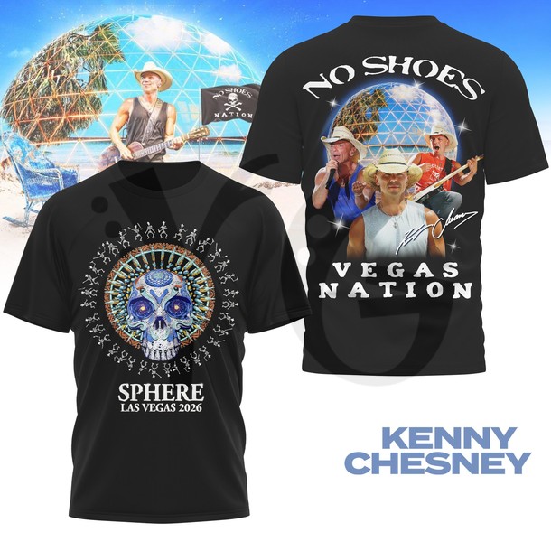 Kenny Chesney Sphere Las Vegas 2026 Shirt Collection Kenny Chesney Sphere Las Vegas 2026 Shirt Collection