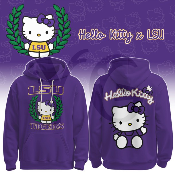 LSU Tigers x Hello Kitty Limited Edition Hoodie LSU Tigers x Hello Kitty Limited Edition Hoodie