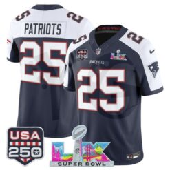 New England Patriots Super Bowl LX x United States 250th Anniversary Limited Edition Football Jersey 5