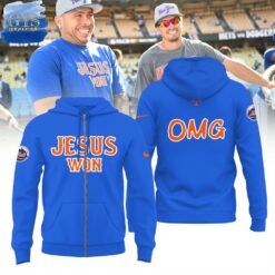 New York Mets OMG Jesus Won Nike Shirt