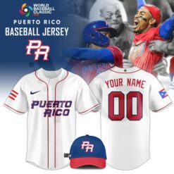 Puerto Rico 2026 World Baseball Classic Personalized Baseball Jersey