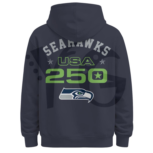 Seahawks America250 x Super Bowl LX x 50th Special Hoodie Seahawks America250 x Super Bowl LX x 50th Special Hoodie