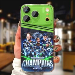 Seattle Seahawks 2025 Super Bowl LX Champions Phone Case 4
