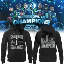 Seattle Seahawks Super Bowl LX Champions Hoodie
