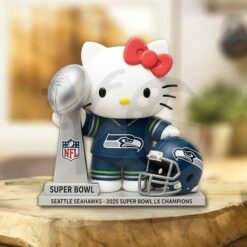 Seattle Seahawks x Hello Kitty 2025 Super Bowl LX Champions Limited Acrylic Plaque