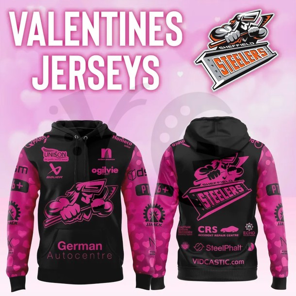 Sheffield Steelers 2026 Valentine’s Day Limited Edition Merch Collection Sheffield Steelers 2026 Valentine’s Day Limited Edition Merch Collection