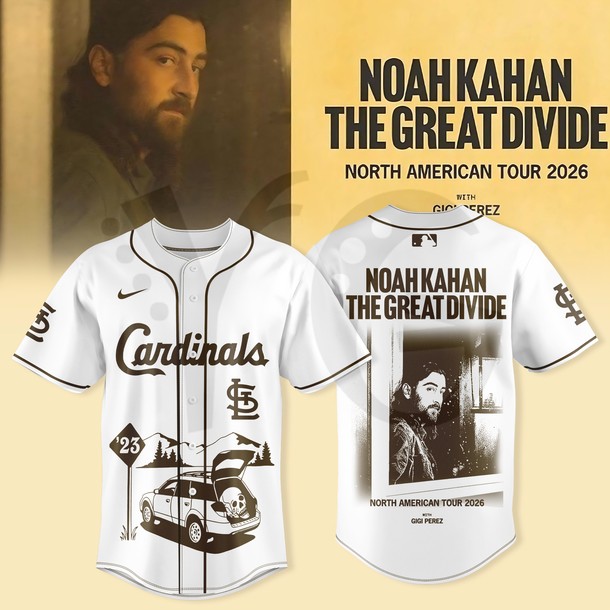 St. Louis Cardinals x Noah Kahan The Great Divide Tour 2026 Baseball Jersey St. Louis Cardinals x Noah Kahan The Great Divide Tour 2026 Baseball Jersey