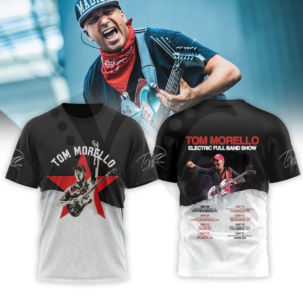 Tom Morello Electric Full Band Show Shirt Collection Tom Morello Electric Full Band Show Shirt Collection