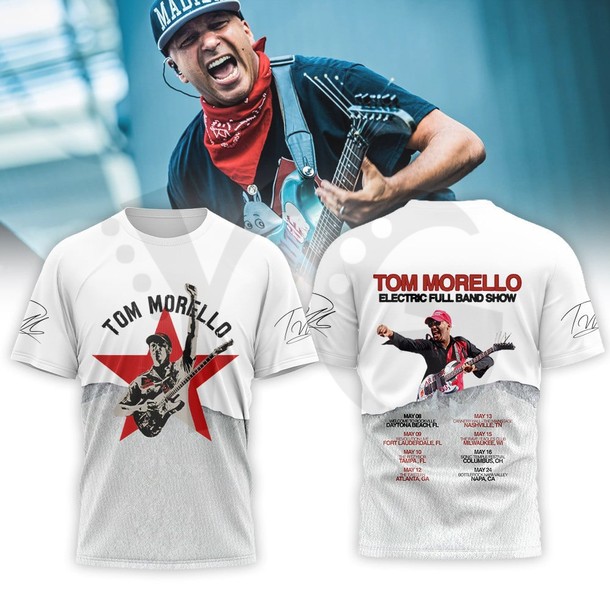Tom Morello Electric Full Band Show Shirt Collection Tom Morello Electric Full Band Show Shirt Collection