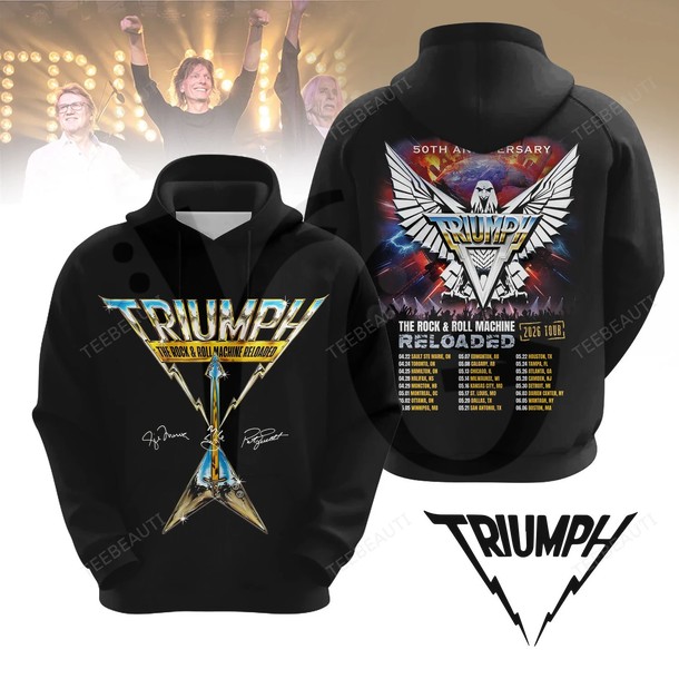 Triumph Reloaded 2026 Tour Limited Edition Merchandise Triumph Reloaded 2026 Tour Limited Edition Merchandise