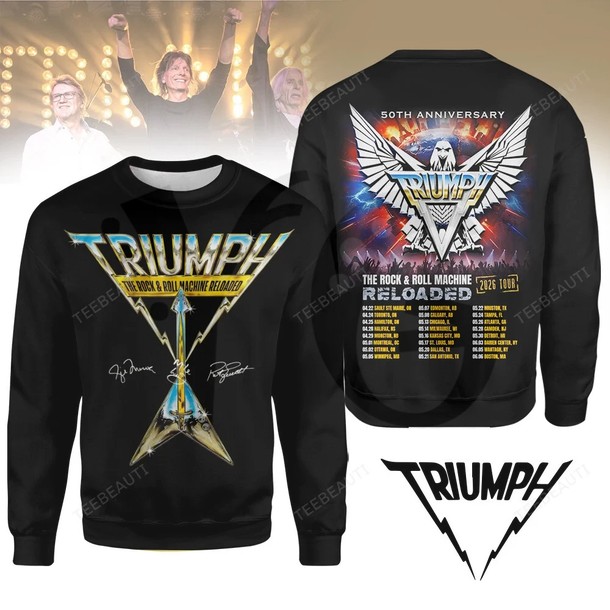 Triumph Reloaded 2026 Tour Limited Edition Merchandise Triumph Reloaded 2026 Tour Limited Edition Merchandise