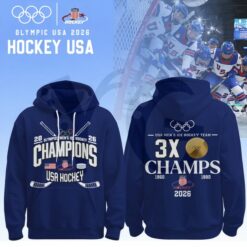USA 2026 Olympic Ice Hockey 3X Champions Special Shirt Collection