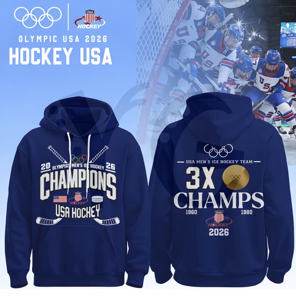 USA 2026 Olympic Ice Hockey 3X Champions Special Shirt Collection USA 2026 Olympic Ice Hockey 3X Champions Special Shirt Collection
