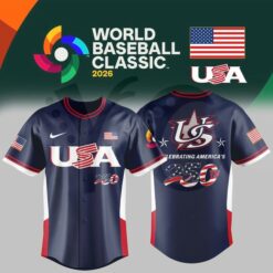 USA Team x America250 2026 World Baseball Classic Baseball Jersey USA Team x America250 2026 World Baseball Classic Baseball Jersey