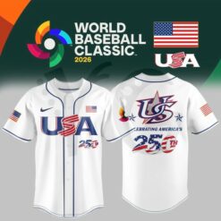 USA Team x America250 2026 World Baseball Classic Baseball Jersey 3