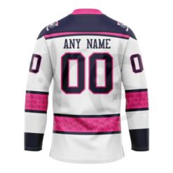 Worcester Railers 2026 Pink in the Rink Hockey Jersey 3