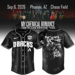Arizona Diamondbacks x My Chemical Romance The Black Parade 2026 Baseball Jersey