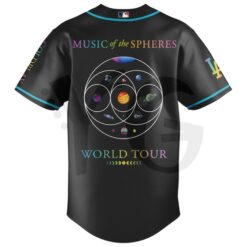 LA Dodgers x Coldplay Music of the Spheres World Tour 2026 Baseball Jersey 3